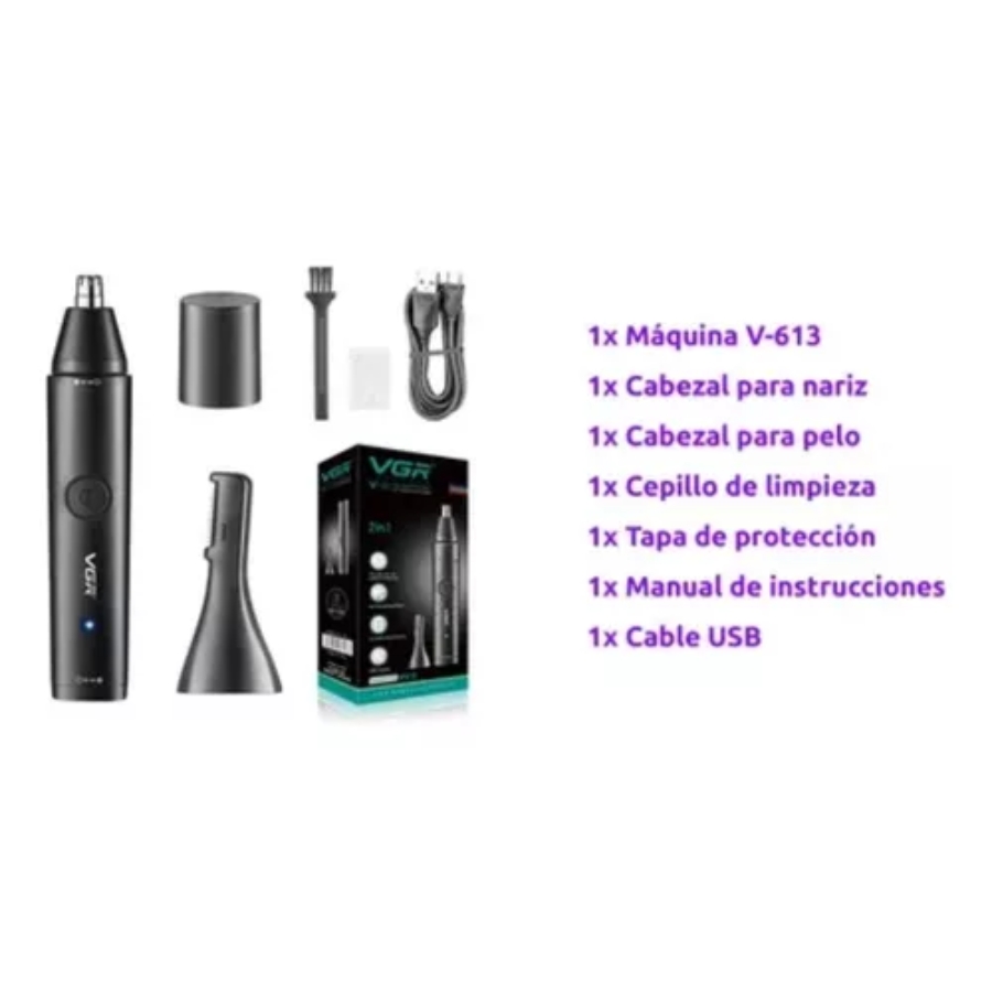 Miniatura 2 de Trimmer Cortador Quita Pelo VGR V613